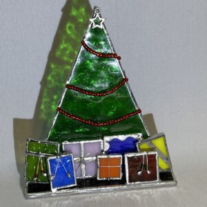 groene kerstboom met kadootjes